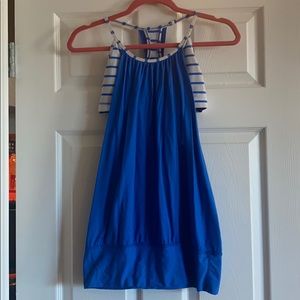 Lululemon blue tank with built in bra